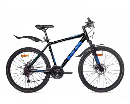 Велосипед 26 Black Aqua Cross 2651 D matt 18 ск AL черный-синий
