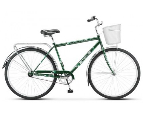 Велосипед 28 дорожный Stels Navigator 300 С Z010 1 ск р.20+корзина темно/зеленый