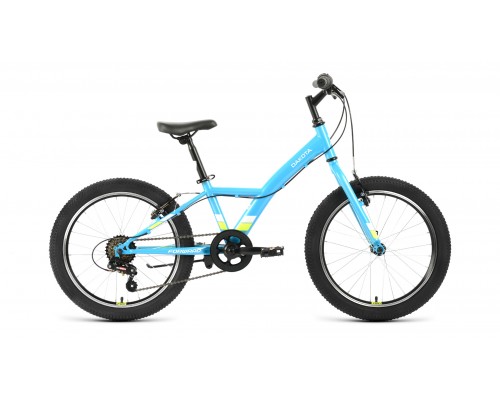 Велосипед 20 FORWARD DAKOTA 1.0 6ск р.10,5 бирюзовый/ярко-зеленый 2022