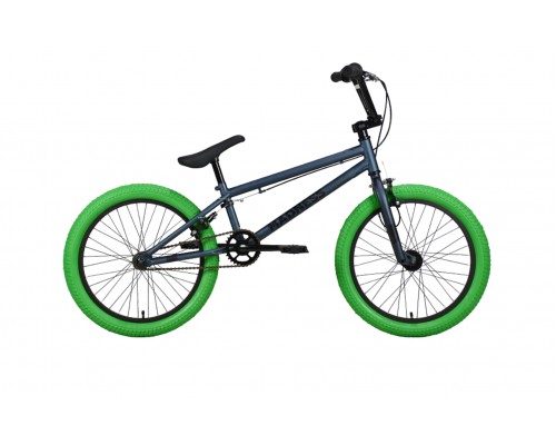 Велосипед 20 BMX Stark Madness 1 темно-синий/черный/зеленый 2022