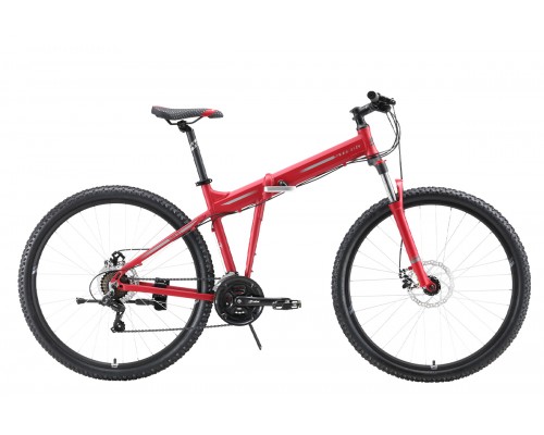 Велосипед скл 29 Stark Cobra 29.2 D 21 ск AL р.18 красный/серый/черный 2023