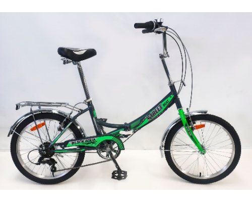 Велосипед 20 скл Black Aqua Street Beat 1221 6 ск р.13,5 серый-зеленый