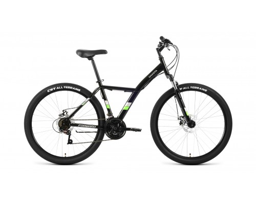 Велосипед 27,5 FORWARD Dakota 2.0 D 18 ск р.16,5 черный/ярко-зеленый 2022