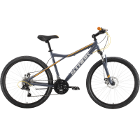 Велосипед горный 26 Stark Slash 26.1 D  21 ск р. 18  AL серый/оранжевый 2022
