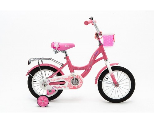 Велосипед 12 Zigzag Girl розовый с ручкой Акция