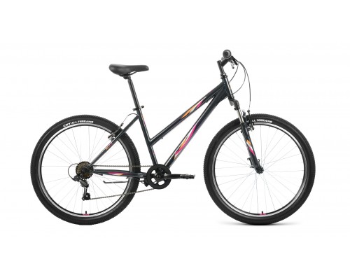 Велосипед 26 FORWARD Iris 1.0  6 ск р.17 темно-серый/розовый 2022 Акция