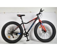 Велосипед 26 Rook Fatbike FS260D D 7 ск р.18 черный/красный