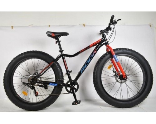 Велосипед 26 Rook Fatbike FS260D D 7 ск р.18 черный/красный