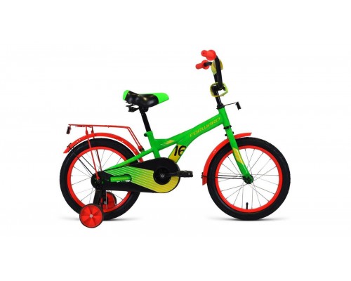 Велосипед 16 FORWARD Crocky 1ск зеленый/оранжевый 2022