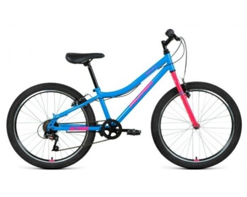 Велосипед 24 Altair MTB HT 1.0 6 ск  р.12 голубой/розовый 2022