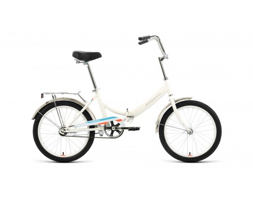 Велосипед 20 скл  FORWARD ARSENAL 1.0 1ск р.14 белый/оранжевый 2022