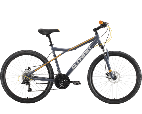 Велосипед горный 26 Stark Slash 26.1 D  21 ск р. 18  AL серый/оранжевый 2022