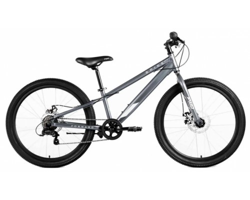 Велосипед 24 FORWARD Spike Disk 7 ск р.11 AL серый/серебристый 2023