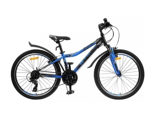 Велосипед 24 Stels Navigator 410 V V010 21 ск р.12 черный/синий