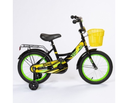 Велосипед 18 Zigzag Classic черно/желтый/зеленый Акция