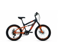 Велосипед 20 Altair MTB FS D 6ск р.14 2х темно-серый/оранжевый 2022 Акция