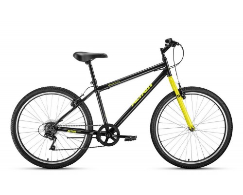 Велосипед 26 Altair MTB HT 1.0  7 ск р.19 черный/желтый 2020-2021