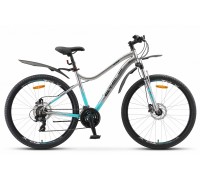 Велосипед 27,5 Stels Miss 7100 D гидравлика V010 21 ск р.18 хром