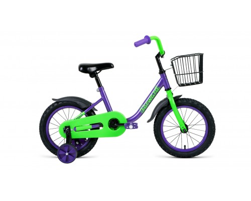Велосипед 14 FORWARD Barrio 1ск фиолетовый 2022
