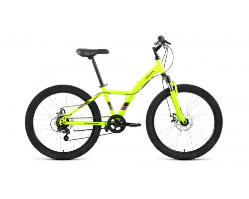 Велосипед 24 FORWARD DAKOTA 2.0 D 6 ск р.13 зеленый/фиолетовый 2022