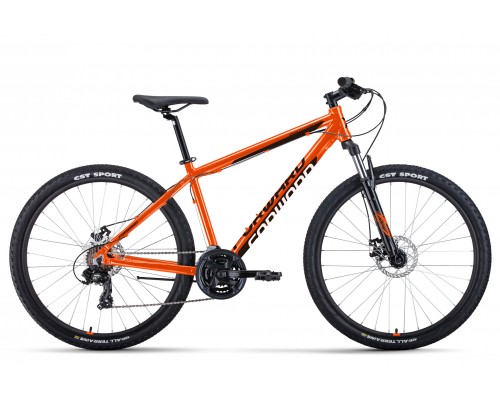 Велосипед 27,5 FORWARD Apache Classic 2.0 D 21 ск AL р.17 оранжевый/черный 2022