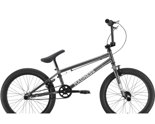 Велосипед 20 BMX Stark Madness 1 темно-серый/серебристый 2022