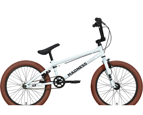 Велосипед 20 BMX Stark Madness 1 серебристый/черный/коричневый 2023