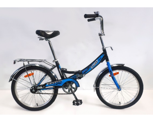 Велосипед 20 скл Black Aqua Street Beat 121 1 ск р.13,5 черный-синий