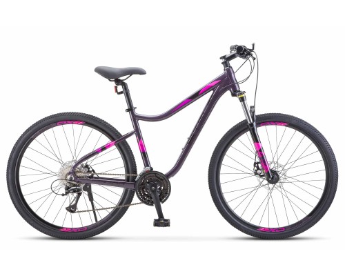 Велосипед 27,5 Stels Miss 7700 MD V010 24 ск AL р.15,5 темный/пурпурный