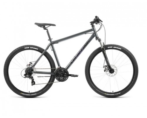 Велосипед 27,5 FORWARD Sporting 2.2 D 21 ск р.19 темно-серый/черный 2022