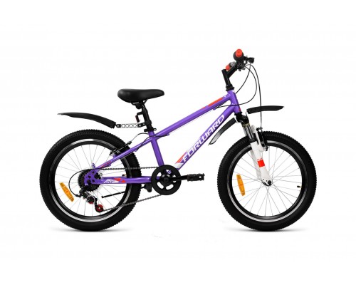 Велосипед 20 FORWARD UNIT 2.0  6ск р.10,5 фиолетовый/белый 2022