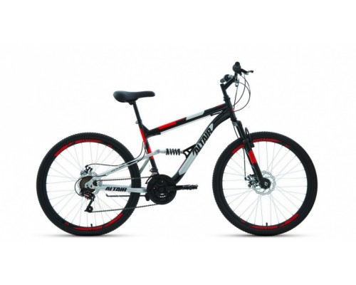 Велосипед 26 Altair MTB FS 2.0 D 18 ск р.16 2х черный/красный 2020-2021 Акция