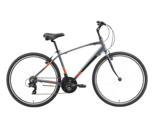 Велосипед 28 Stark Terros 28.2 V 21 ск. р.18 AL серый/черный/оранжевый 2023