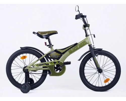 Велосипед 16 Black Aqua Sharp 1 ск (светло-зеленый) Акция
